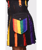 Men,s Cargo Rainbow Utility Kilt