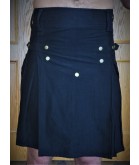 Black Utility kilt for men