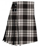 Menzies Black & White Modern Tartan Kilt
