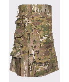 Multi Camouflage Stylish Utility Kilt For Men
