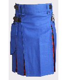 Navy Blue Utility Hybrid Tartan Kilt