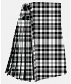 Scott Black And White Modern Tartan Kilt