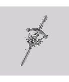 Scottish Highland Accessories Celtic Kilt Pin