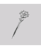 Scottish Thistle Kilt Pin with Chrome Finish
