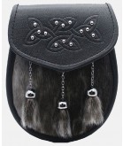 Semi Dress Grey Sealskin Studded Celtic Modern Sporran