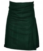 Solid Green Tartan Kilt