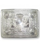Thistle Chrome Belt Buckle