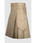 men's khaki utility kilt