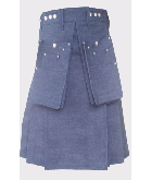 New Fashion Cargo Denim Kilt