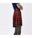 WOMEN RED TARTAN KILT