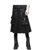  Black Gothic Utility Kilt