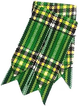 Irish Green Tartan Kilt Flashes