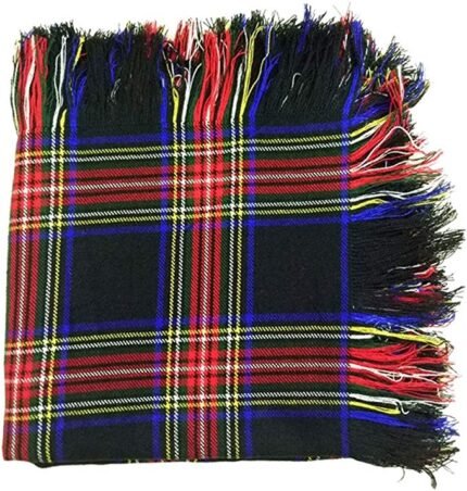 Scottish Black And Red Lining Tartan Kilt Fly plaids
