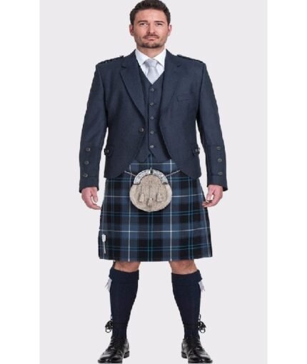 Ancient Patriot Blue Kilt Outfit