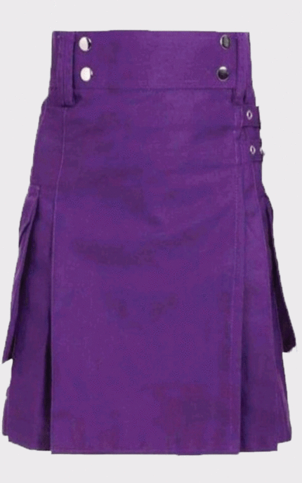 Men,s Purple Utility Kilt