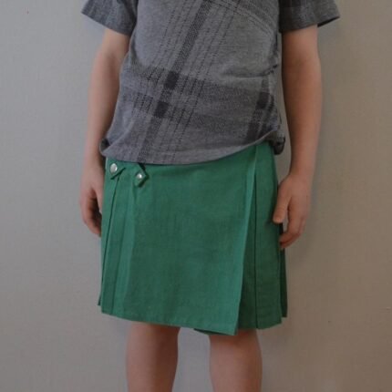Toddler Box Kilt Silver Snap