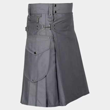 Modern Utility Kilt With Cargo Pockets
