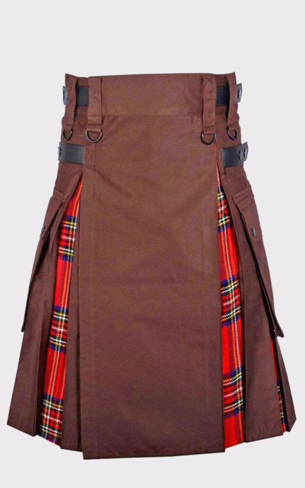 Hybrid Kilt With Leather Straps