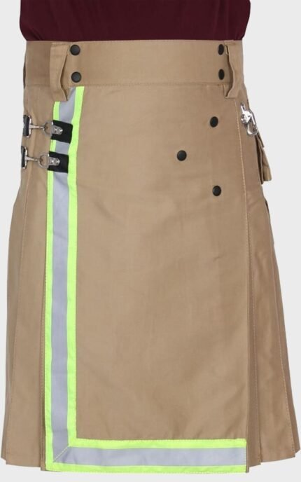 Khaki Firefighter Utility Kilt