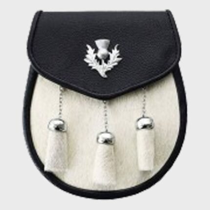 Leather Sporran WIth Belt Chains