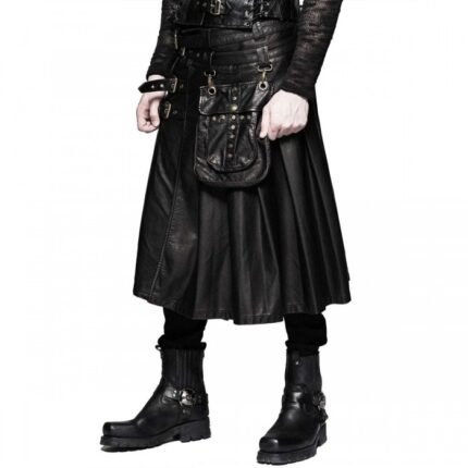 Gothic Leather Kilt