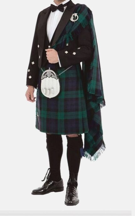 Prince Charlie Outfit With Black Watch Tartan Kilt