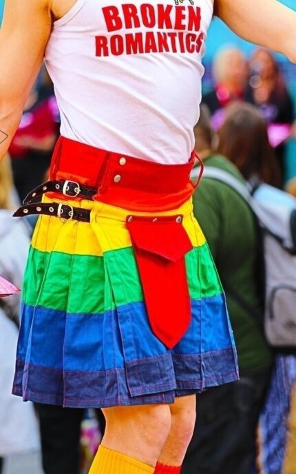 Rainbow Utility Kilt For Man